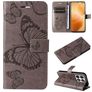 Mobigear Butterfly Xiaomi 14T Pro Hülle Klapphülle Geldbörse - Grau