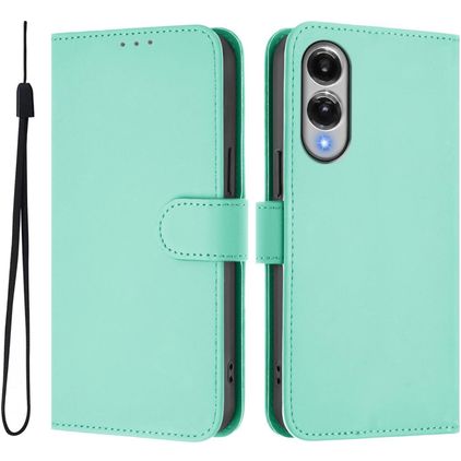 Mobigear Urban Wallet Samsung Galaxy S25 Edge Hülle Klapphülle Geldbörse - Grün