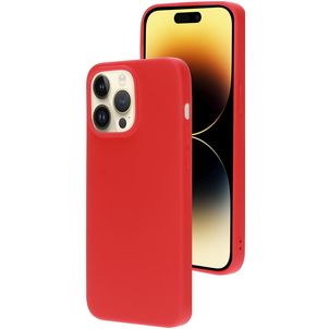 Mobiparts iPhone 14 Pro Max Silikon Hülle Backcover - Scarlet Red
