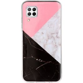 Mobigear Marble Huawei P40 Lite Hülle Flexibles TPU Backcover - Dreifarbig