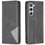 Mobigear Rhombus Slim Samsung Galaxy S23 Hülle Klapphülle - Schwarz