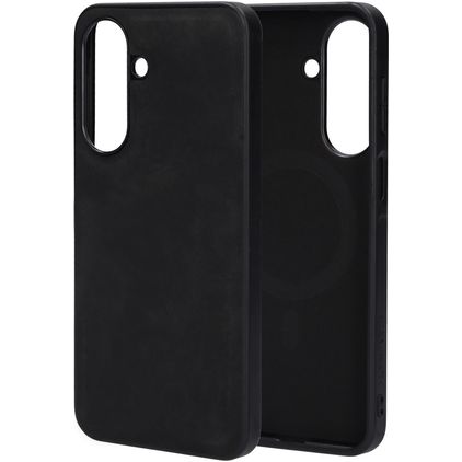 Mobiparts Classic Samsung Galaxy A27 MagSafe Hülle TPU,Kunstleder Backcover - Graphite Black
