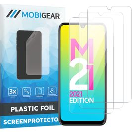 Mobigear Samsung Galaxy M21 Displayschutz Schutzfolie - Hüllenfreundlich (3er Pack)
