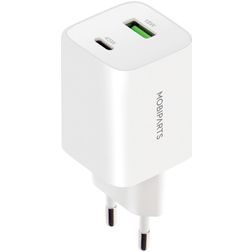 Mobiparts GaN Dual USB / USB-C Ladegerät Power Delivery 45W - Weiß