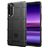 Mobigear Rugged Shield Sony Xperia 5 II Hülle Flexibles TPU Backcover Stoßfest - Schwarz