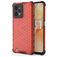 Mobigear Honeycomb Realme C31 Hülle Hardcase Backcover Stoßfest - Rot