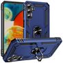 Mobigear Armor Ring Samsung Galaxy A24 Hülle Hardcase Backcover Stoßfest mit Ringhalter - Blau