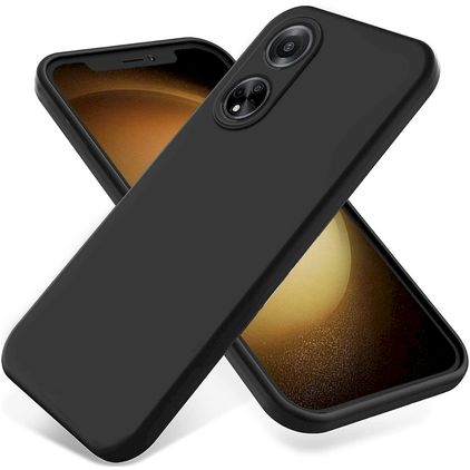 Mobigear Colors OPPO A98 Silikon Hülle Backcover - Schwarz
