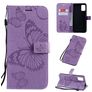 Mobigear Butterfly Samsung Galaxy A71 Hülle Klapphülle Geldbörse - Lila