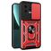 Mobigear Armor Ring Cam Slide Xiaomi 13 Hardcase Backcover Shockproof mit Ringhalter und Kamera-Slider - Rot