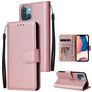 Mobigear Wallet iPhone 14 Plus Hülle Klapphülle Geldbörse - Roségold