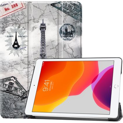 Mobigear Tri-Fold iPad 7 (2019) Klapphülle - Eiffelturm