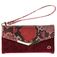 Mobilize Gelly Velvet iPhone 12 Pro Hülle Abnehmbare 2in1 Clutch - Red Snake