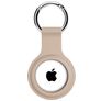 Xccess Keychain Apple AirTag Hülle Flexibles Silikon Schlüsselanhänger - Sand