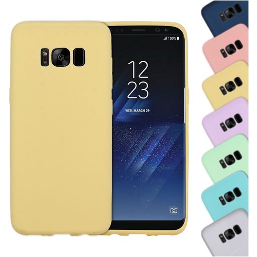 Mobigear Colors Samsung Galaxy S8 Hülle Flexibles TPU Backcover - Gelb