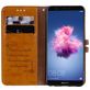 Mobigear Wallet Huawei P Smart (2018) Hülle Klapphülle Geldbörse - Cognac