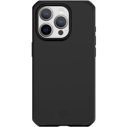 ITSkins SpectrumSilk-R iPhone 15 Pro Hülle Flexibles TPU Backcover Stoßfest - Schwarz