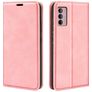 Mobigear Retro Slim Motorola Moto G42 Hülle Klapphülle Geldbörse - Pink