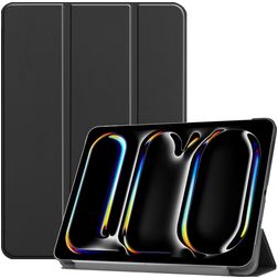 Mobigear Tri-Fold iPad Pro 13 Zoll (2024) Hülle Klapphülle - Schwarz