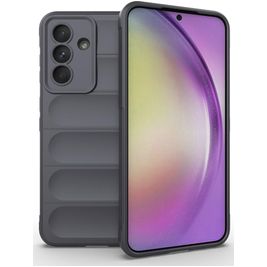 Mobigear Bumpy Samsung Galaxy A56 Hülle Flexibles TPU Backcover - Dark Grey