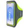 Mobiparts Comfort Fit Handyhalterung Joggen Samsung Galaxy S25 Sporthülle Neopren Sportarmband - Neon Green