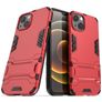Mobigear Armor Stand iPhone 13 Hülle Hardcase Backcover Stoßfest mit Ständer - Rot