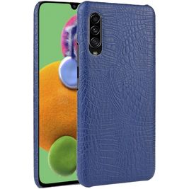 Mobigear Croco Samsung Galaxy A90 Hülle Hardcase Backcover - Blau