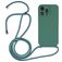 Mobigear Lanyard iPhone 15 Pro Silikon Handykette - Grün