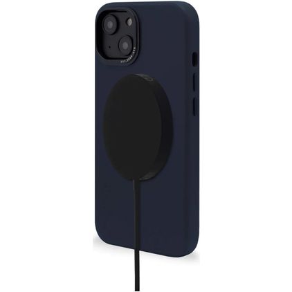 Decoded iPhone 14 Plus MagSafe Hülle Echtes Leder Backcover Stoßfest - Steel Blue