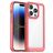 Mobigear Crystal iPhone 15 Pro Hülle Hardcase Backcover - Transparent / Rot