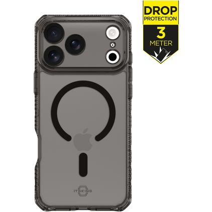 ITSKINS Level 2 HybridMagFrost R iPhone 17 Pro Max MagSafe Hülle Hardcase Backcover Stoßfest - Schwarz