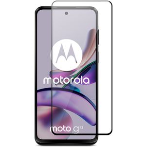 Mobigear Premium Motorola Moto G13 Panzerglas Gehärtetes Glas Displayschutz - Hüllenfreundlich - Schwarz