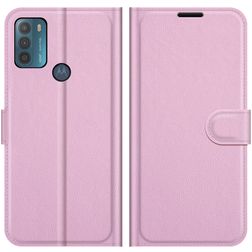 Mobigear Classic Motorola Moto G50 Hülle Klapphülle Geldbörse - Pink