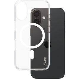 CARE by PanzerGlass Flagship iPhone 16 MagSafe Hülle Hardcase Backcover - Transparent / Weiß