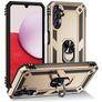 Mobigear Armor Ring Samsung Galaxy A14 Hülle Hardcase Backcover Stoßfest mit Ringhalter - Gold