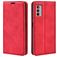 Mobigear Retro Slim Motorola Moto G42 Hülle Klapphülle Geldbörse - Rot