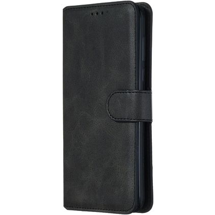 Mobigear Wallet Motorola Moto G8 Plus Hülle Klapphülle Geldbörse - Schwarz