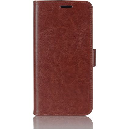 Mobigear Wallet Motorola One Fusion Plus Hülle Klapphülle Geldbörse - Braun