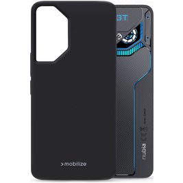 Mobilize Rubber Gelly Nubia Neo 3 GT Hülle Flexibles TPU Backcover - Schwarz