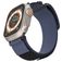 Mobigear Outdoor Nylon Apple Watch Armband Klettverschluss - 42/41/40/38 mm - Dunkelblau
