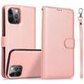 Mobigear Wallet iPhone 16 Pro Hülle Abnehmbare 2in1 Klapphülle Geldbörse - Roségold