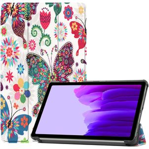 Mobigear Tri-Fold Samsung Galaxy Tab A7 Lite Hülle Klapphülle - Schmetterling