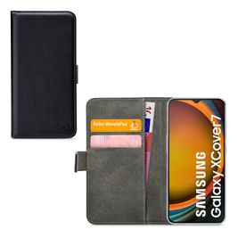 Mobilize Classic Gelly Wallet Samsung Galaxy Xcover 7 Hülle Klapphülle Geldbörse - Schwarz