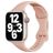Mobigear Sport Slim Silikon Apple Watch Armband Drückerschließe - 49/46/45/44 mm - Pastellrosa