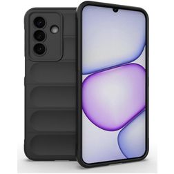 Mobigear Bumpy Samsung Galaxy A27 Hülle Flexibles TPU Backcover - Schwarz