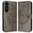 Mobigear Butterfly Samsung Galaxy S26 FE Hülle Klapphülle Geldbörse - Grau
