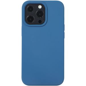 Mobigear Rubber Touch iPhone 14 Pro Max Silikon Hülle Backcover - Blau