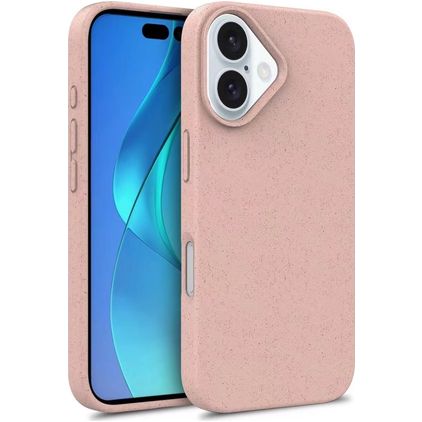 Mobigear Bio iPhone 16 Plus Hülle Umweltfreundliches Backcover - Pink