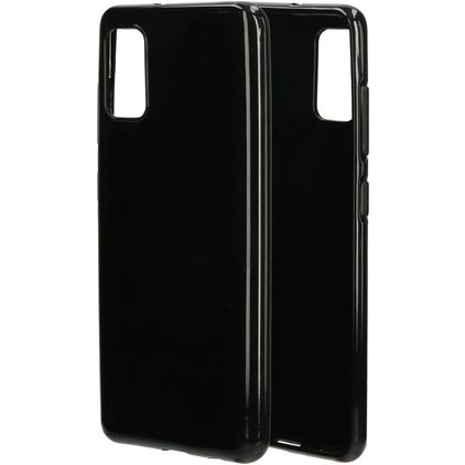 Mobiparts Classic Samsung Galaxy A41 Hülle Flexibles TPU Backcover - Schwarz