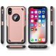 Mobigear Slim Armor iPhone XR Hülle Hardcase Backcover Stoßfest - Roségold